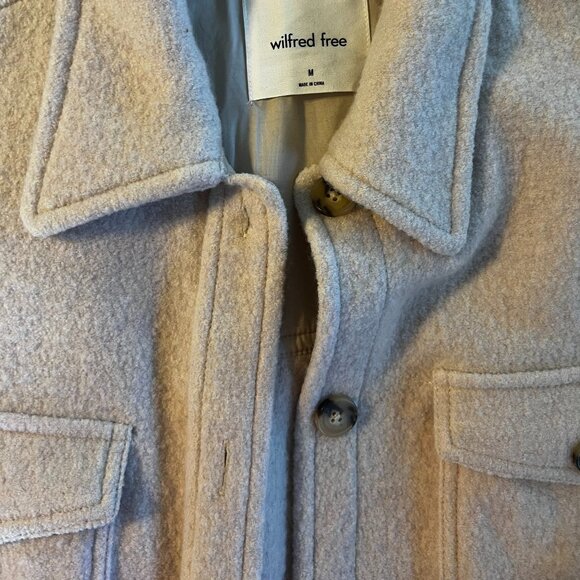 Aritzia Wildred Free Jacket Off-White/Light Pink, Size M - Picture 2 of 5